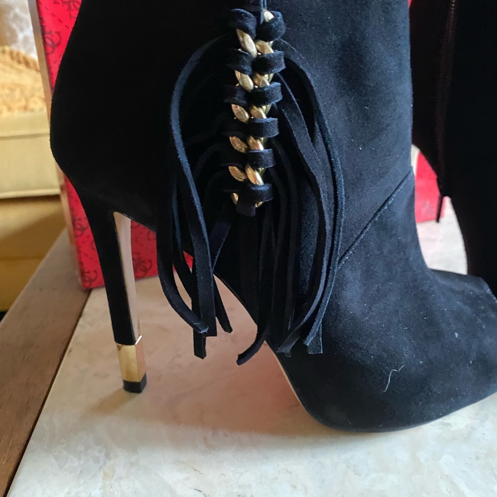 Guess Suede Bootie peep toe Heels - Picture 2 of 9